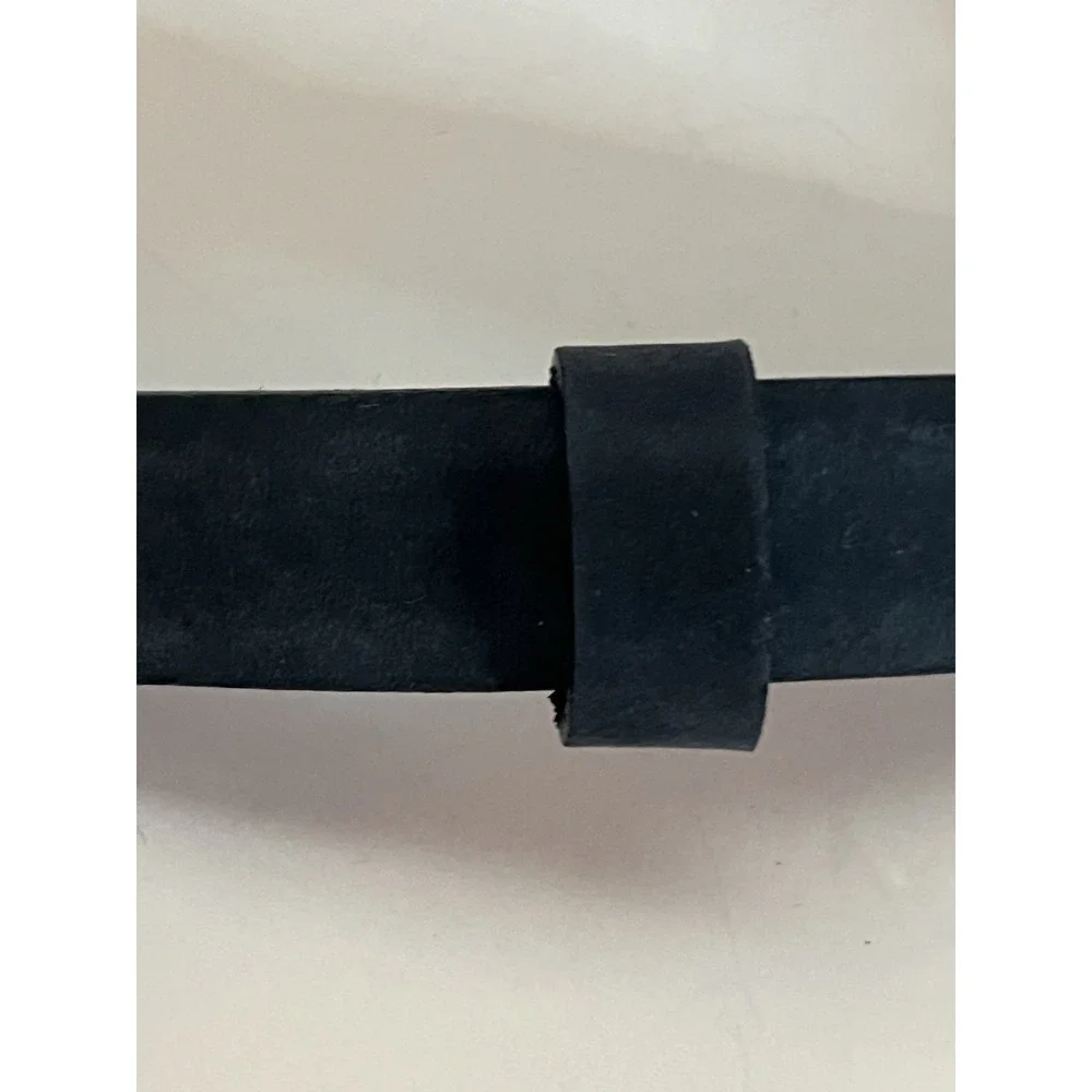 Vintage Mondi Blue‎ Suede Leather Made In Italy 300 36 Women's Belt Medium Y2K